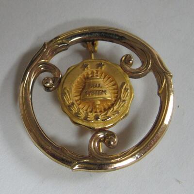Vintage Collectible Bell Systems Gold Filled Pin