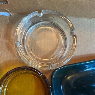 Huge Vintage Ash Tray Lot w/ Smoke Grabber