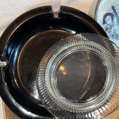 Huge Vintage Ash Tray Lot w/ Smoke Grabber