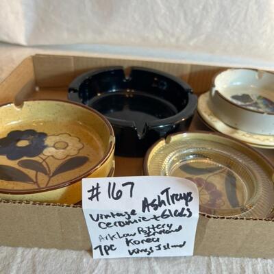 Huge Vintage Ash Tray Lot w/ Smoke Grabber