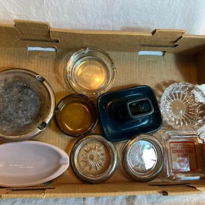 Huge Vintage Ash Tray Lot w/ Smoke Grabber