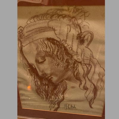 "Lady Tauhouse" Original Art Painted by Franciscan Nun McIntosh - 23 x 24
