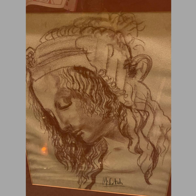 "Lady Tauhouse" Original Art Painted by Franciscan Nun McIntosh - 23 x 24