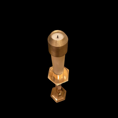 Bronze Paschal Candle with Ugo Buonamici Engraved on it