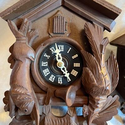 2 Antique German Cuckoo Clocks