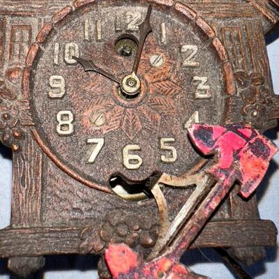 Antique Keebler Clock Co. Cuckoo Clock Terrier