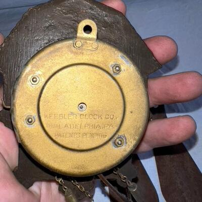 Antique Keebler Clock Co. Cuckoo Clock Terrier
