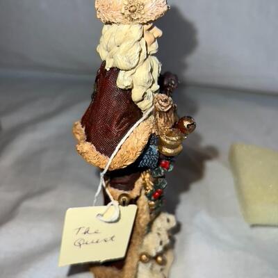 Boyd's Bears Ceramic Christmas Santa Decoration In Box