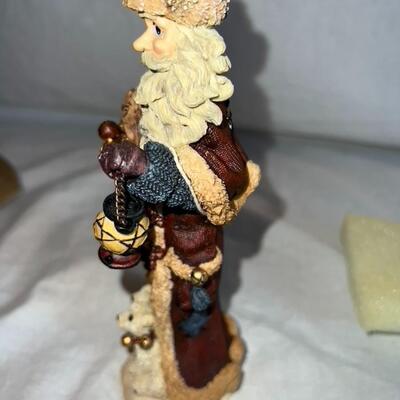 Boyd's Bears Ceramic Christmas Santa Decoration In Box