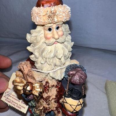 Boyd's Bears Ceramic Christmas Santa Decoration In Box