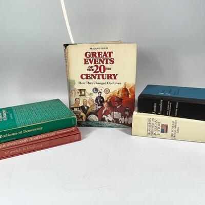 Lot of Collectible History Books America Remembers, American History, Problems of Democracy, Queen Elizabeth, & More