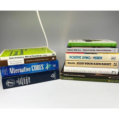Lot of Healthy Lifestyle Books Alternative Cures Natural Health