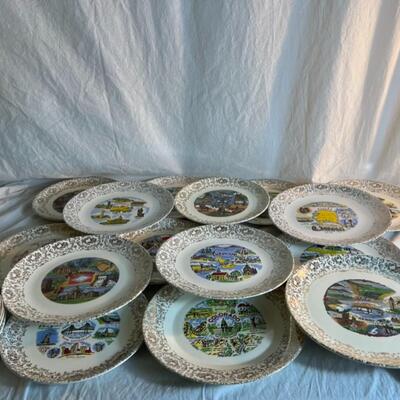 Homer Laughlin Huge Lot of Vintage State Plates