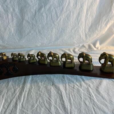 Wooded Carved Dragon w/ Elephant Heavy Pieces