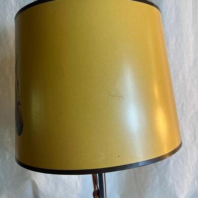 Vintage Horse Lamp w/Stirrup and Wood Base
