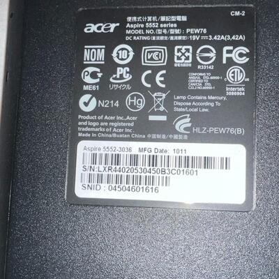 Acer Laptop Computer