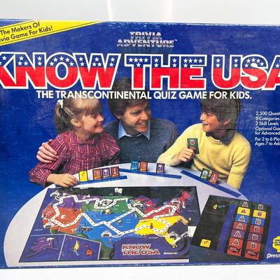 Retro Know The USA The Transcontinental Quiz Game for Kids