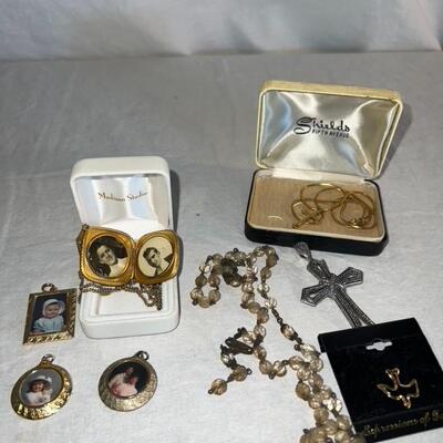 Jewelry Lot Pendants and Religious
