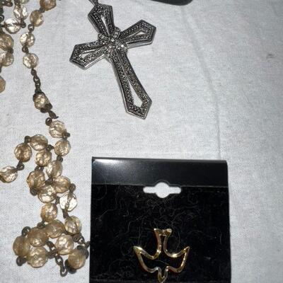 Jewelry Lot Pendants and Religious
