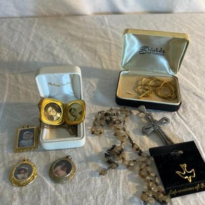 Jewelry Lot Pendants and Religious