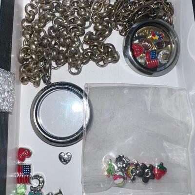 Costume Jewelry/ Charm Bracelets In Boxes