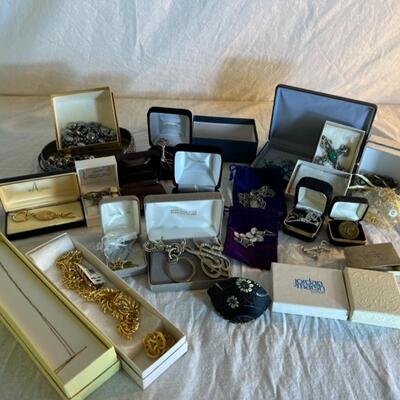 Costume Jewelry/ Charm Bracelets In Boxes