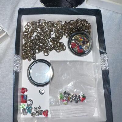Costume Jewelry/ Charm Bracelets In Boxes
