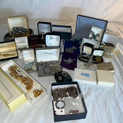 Costume Jewelry/ Charm Bracelets In Boxes