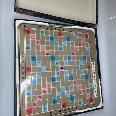 Retro Scrabble Deluxe Edition with Turntable Base by Selchow & Righter