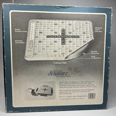 Retro Scrabble Deluxe Edition with Turntable Base by Selchow & Righter