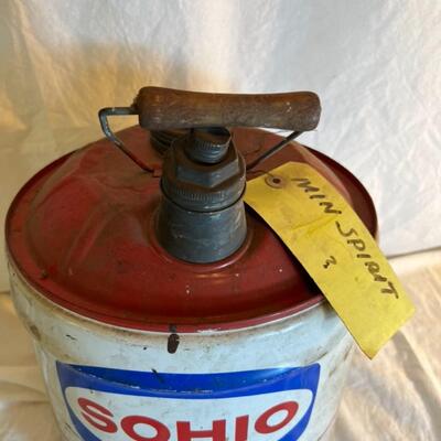 Metal Sohio 5 Gallon Gas Jug