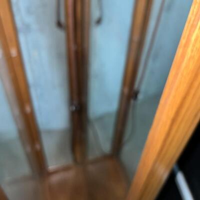 2 Standing Mirrored Glass Shadow/Display Cabinets
