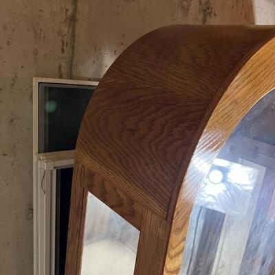 2 Standing Mirrored Glass Shadow/Display Cabinets
