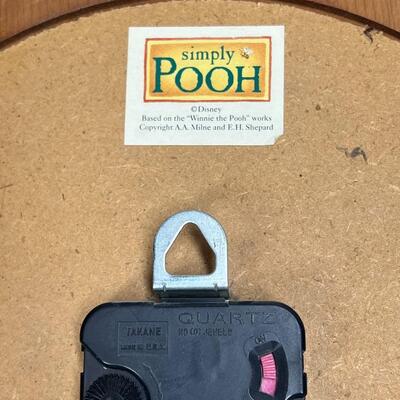 Retro Simply Pooh Analog Small Wall Clock