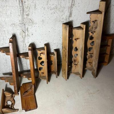 Wooden Heart Shelf Lot