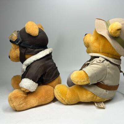 Pair of Winnie the Pooh Plushies Avairato Jacket & Explorer