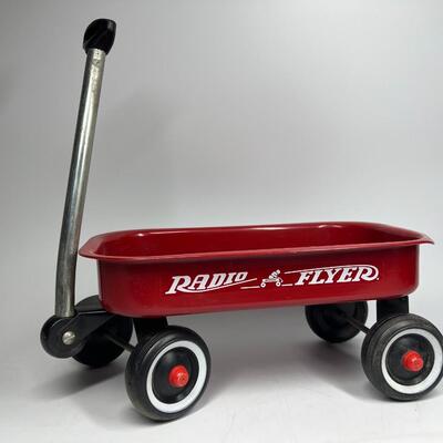 Small Red Metal Radio Flyer Wagon Doll Display Size