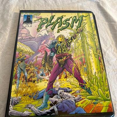 Plasm Comics Collectible Binder w/ Rare Card
