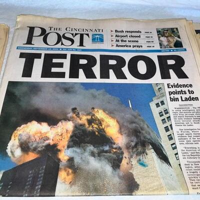 9/11 Newspapers Cincinnati