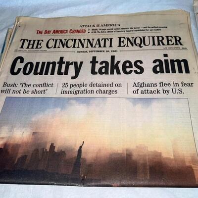 9/11 Newspapers Cincinnati