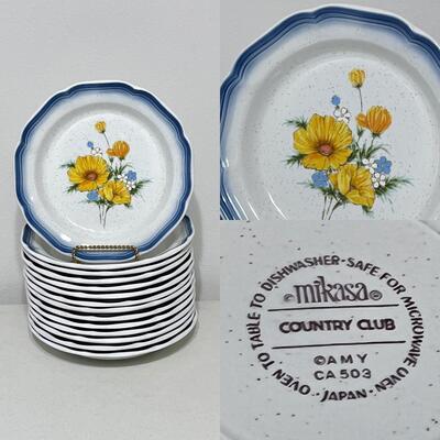 MIKASA ~ Country Club ~ 5 Piece Place Setting For 14