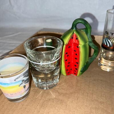 Huge Glass and Wine Glass Shot Glass Lot