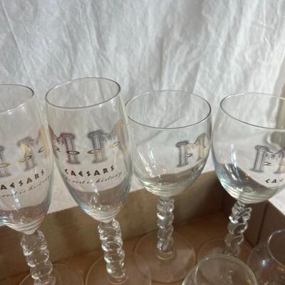 Huge Glass and Wine Glass Shot Glass Lot