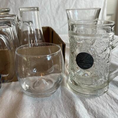 Huge Glass and Wine Glass Shot Glass Lot