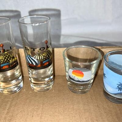 Huge Glass and Wine Glass Shot Glass Lot