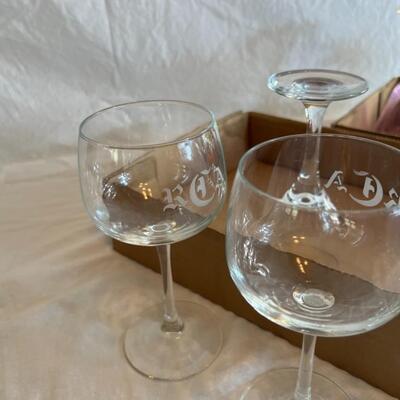 Huge Glass and Wine Glass Shot Glass Lot