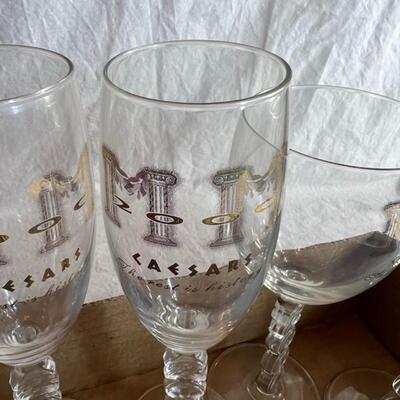Huge Glass and Wine Glass Shot Glass Lot