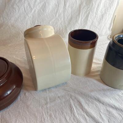 Kitchen Pottery Jars Lot