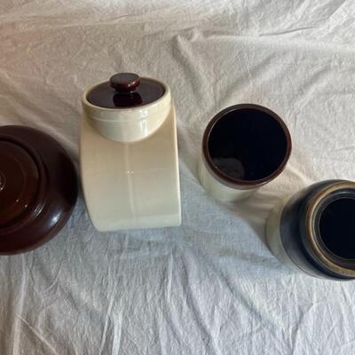 Kitchen Pottery Jars Lot