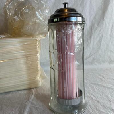 Huge Kitchen Lot Knives, Foodsaver, Iced Tea Pot, Vintage Pans, Straw Holder Can Opener and More